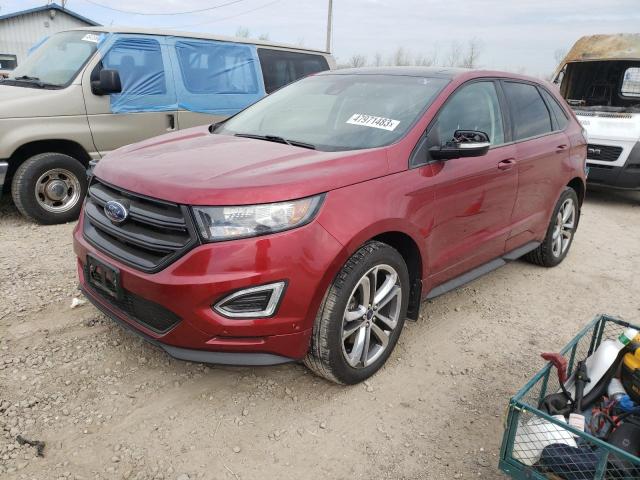 2FMPK4AP6GBC23756 - 2016 FORD EDGE SPORT RED photo 1