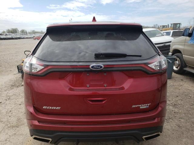 2FMPK4AP6GBC23756 - 2016 FORD EDGE SPORT RED photo 6