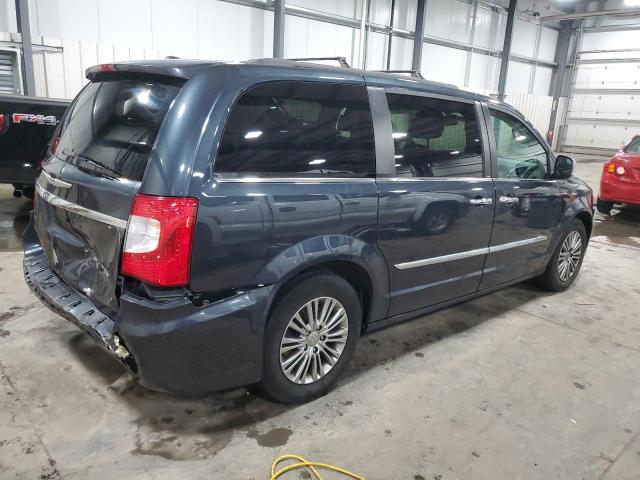 2C4RC1CG6ER300958 - 2014 CHRYSLER TOWN & COU TOURING L BLUE photo 3