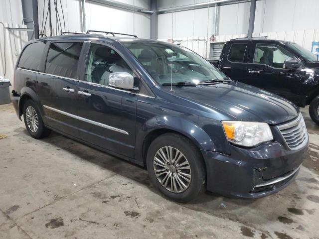 2C4RC1CG6ER300958 - 2014 CHRYSLER TOWN & COU TOURING L BLUE photo 4