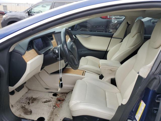 5YJSA1E20JF269303 - 2018 TESLA MODEL S 蓝色 照片 7