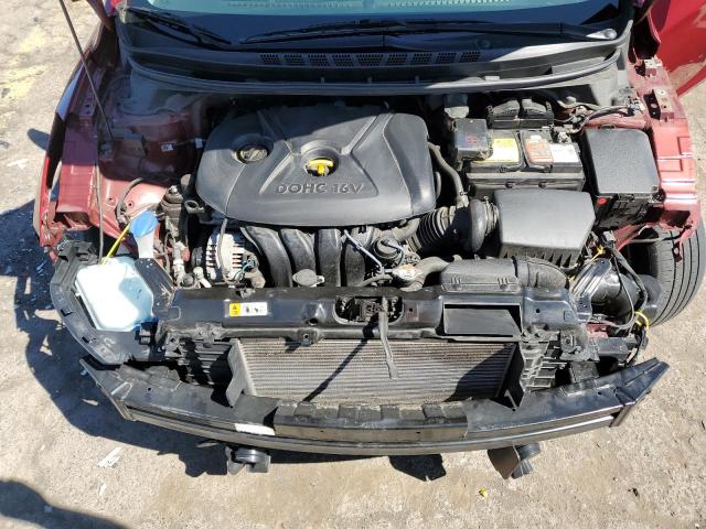 5NPDH4AE5EH534858 - 2014 HYUNDAI ELANTRA SE RED photo 11