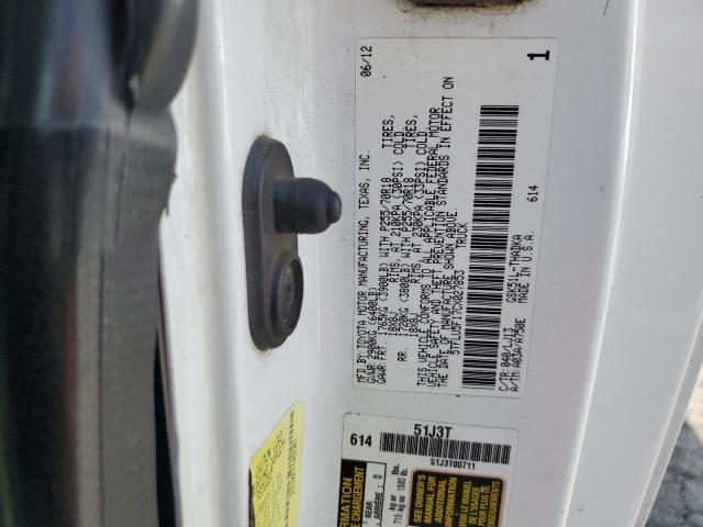 5TFLU5F17CX027853 - 2012 TOYOTA TUNDRA WHITE photo 13