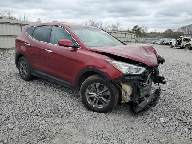 5XYZT3LB8FG300210 - 2015 HYUNDAI SANTA FE S RED photo 4