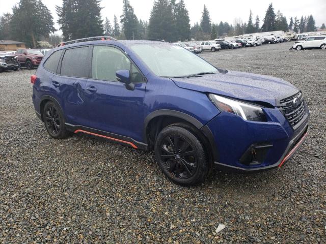 JF2SKAJC2PH472747 - 2023 SUBARU FORESTER SPORT BLUE photo 4