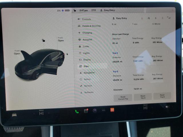 5YJ3E1EB7KF210503 - 2019 TESLA MODEL 3 BLACK photo 9