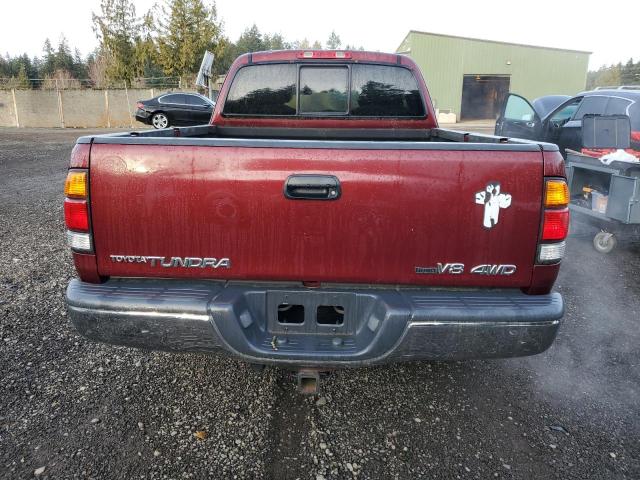 5TBBT44104S449247 - 2004 TOYOTA TUNDRA ACCESS CAB SR5 RED photo 6