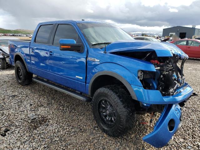 1FTFW1ET8CFC64294 - 2012 FORD F150 SUPERCREW BLUE photo 4