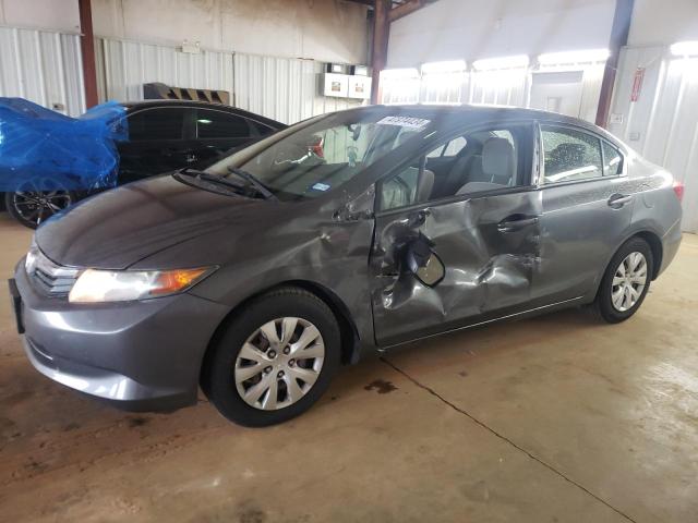 19XFB2F57CE316395 - 2012 HONDA CIVIC LX GRAY photo 1