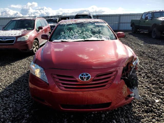 4T4BE46KX9R078190 - 2009 TOYOTA CAMRY BASE RED photo 5