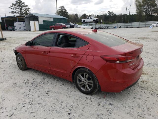 5NPD84LF1HH010956 - 2017 HYUNDAI ELANTRA SE RED photo 2