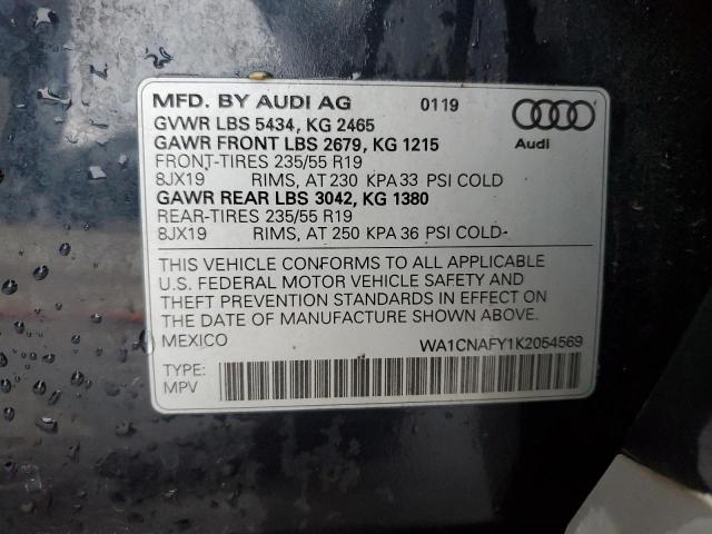 WA1CNAFY1K2054569 - 2019 AUDI Q5 PRESTIGE 蓝色 照片 14