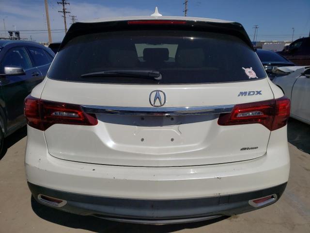 5FRYD4H42GB043982 - 2016 ACURA MDX TECHNOLOGY WHITE photo 6