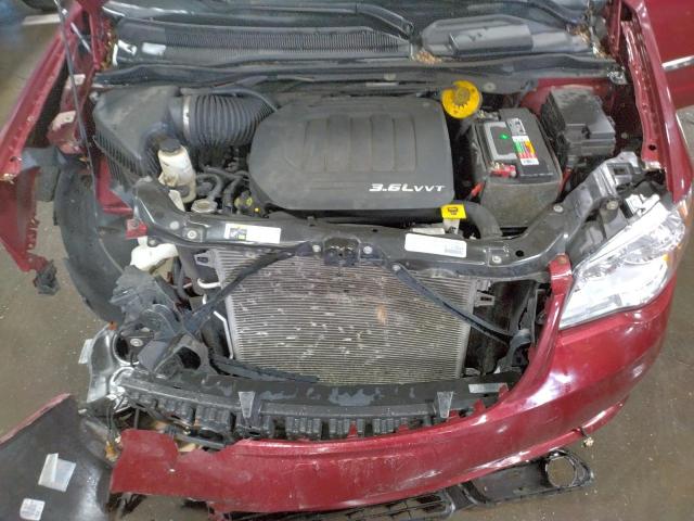 2C4RC1CG1ER238529 - 2014 CHRYSLER TOWN & COU TOURING L BURGUNDY photo 7