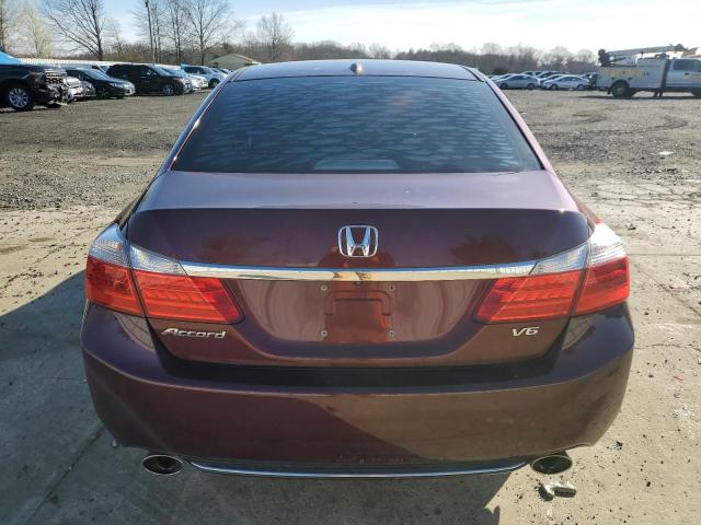 1HGCR3F84EA024774 - 2014 HONDA ACCORD EXL BURGUNDY photo 6