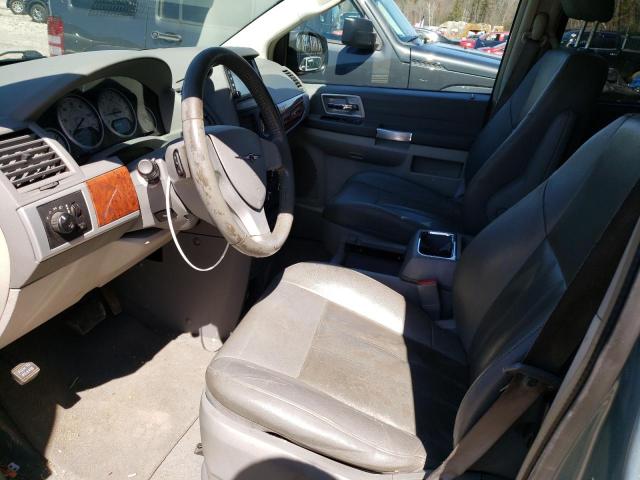 2A8HR54P58R613125 - 2008 CHRYSLER TOWN & COU TOURING TEAL photo 7