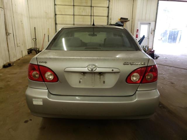 1NXBR32E45Z423300 - 2005 TOYOTA COROLLA CE SILVER photo 6