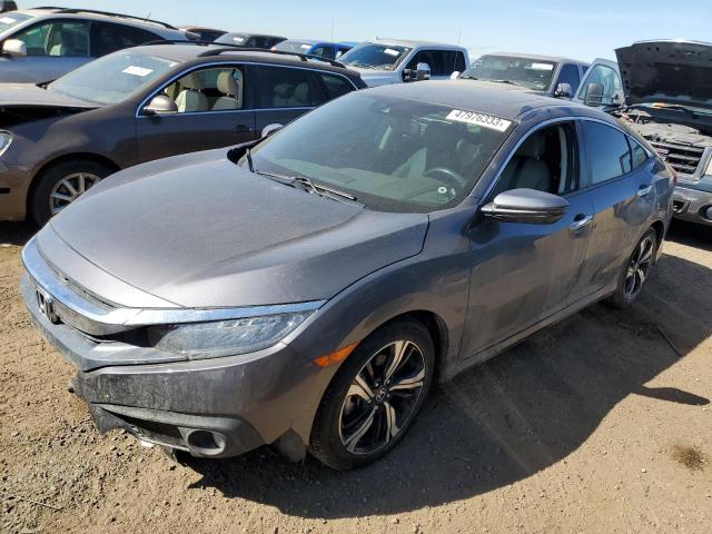 2HGFC1F91GH637709 - 2016 HONDA CIVIC TOURING GRAY photo 1