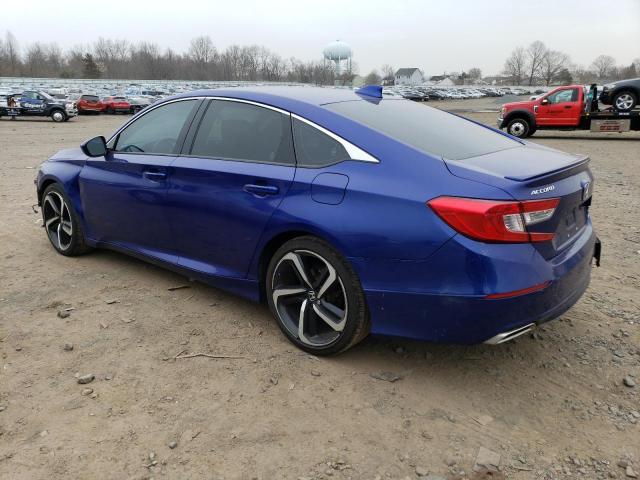 1HGCV1F3XJA210379 - 2018 HONDA ACCORD SPORT BLUE photo 2