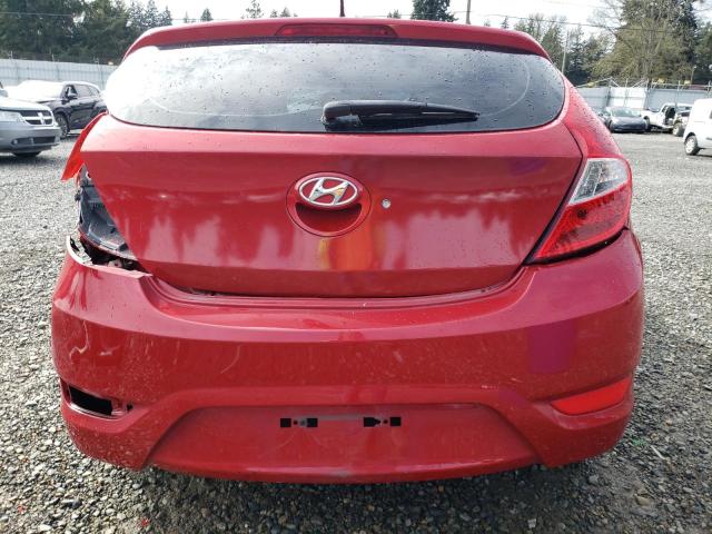 KMHCT5AE5DU083026 - 2013 HYUNDAI ACCENT GLS RED photo 6