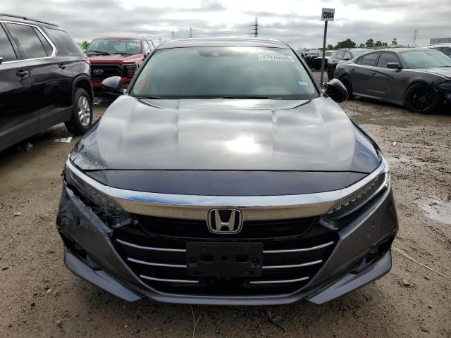 1HGCV1F5XMA049585 - 2021 HONDA ACCORD EXL GRAY photo 5