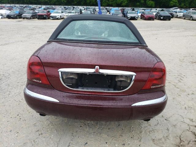 1LNHM97V32Y645027 - 2002 LINCOLN CONTINENTA BURGUNDY photo 6