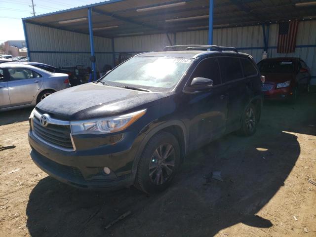 5TDJKRFH8FS138665 - 2015 TOYOTA HIGHLANDER XLE 黑色 照片 1