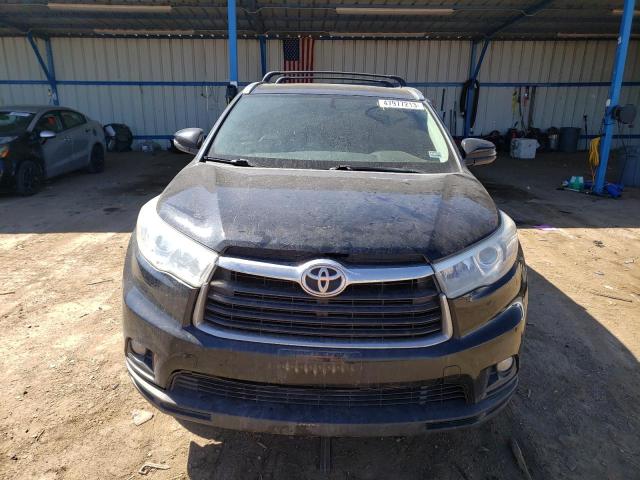 5TDJKRFH8FS138665 - 2015 TOYOTA HIGHLANDER XLE 黑色 照片 5