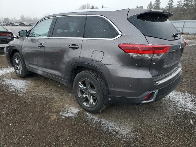 5TDDZRFH6KS919624 - 2019 TOYOTA HIGHLANDER LIMITED GRAY photo 2