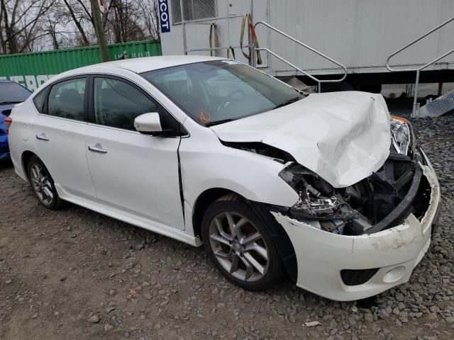 3N1AB7AP0FY225345 - 2015 NISSAN SENTRA S WHITE photo 4