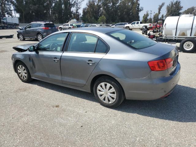 3VW2K7AJ2BM396979 - 2011 VOLKSWAGEN JETTA BASE GRAY photo 2