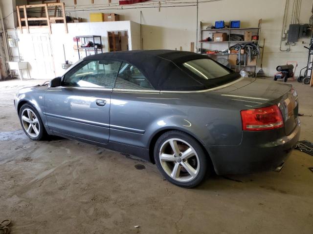 WAUDH48H07K032616 - 2007 AUDI A4 3.2 CABRIOLET QUATTRO GRAY photo 2