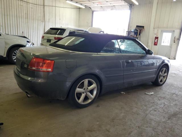 WAUDH48H07K032616 - 2007 AUDI A4 3.2 CABRIOLET QUATTRO GRAY photo 3