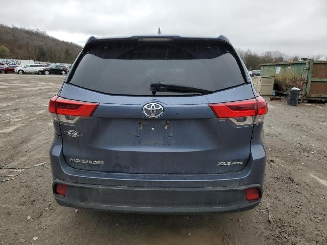 5TDJZRFH2KS995800 - 2019 TOYOTA HIGHLANDER SE BLUE photo 6