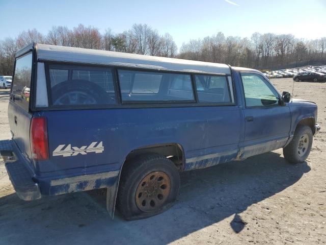 1GTFK24K1PE516361 - 1993 GMC SIERRA K2500 BLUE photo 3