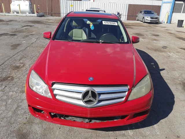 WDDGF8BB6AR106367 - 2010 MERCEDES-BENZ C 300 4MATIC RED photo 5