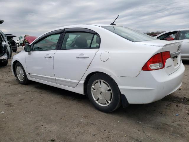 JHMFA36289S015587 - 2009 HONDA CIVIC HYBRID WHITE photo 2