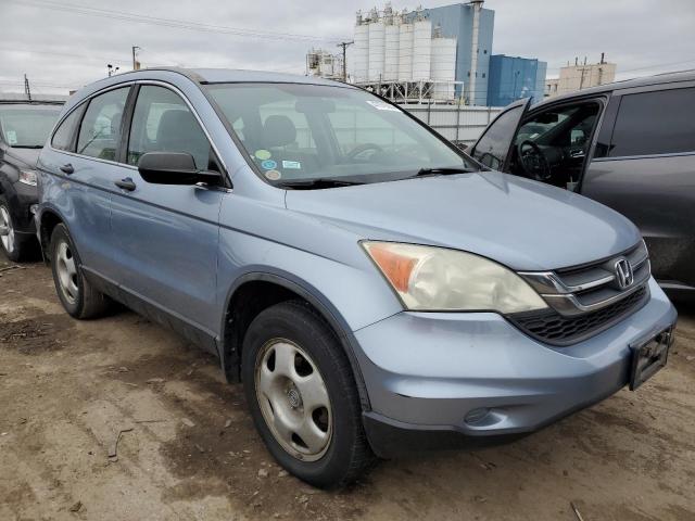 5J6RE4H33AL057737 - 2010 HONDA CR-V LX BLUE photo 4