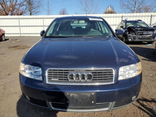 WAULC68E84A114526 - 2004 AUDI A4 1.8T QUATTRO BLUE photo 5