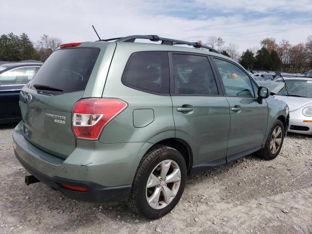 JF2SJADC5FH596718 - 2015 SUBARU FORESTER 2.5I PREMIUM GREEN photo 3