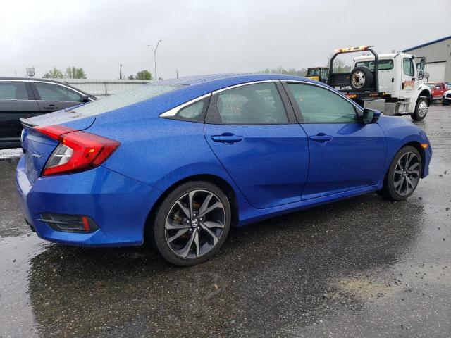2HGFC2F80MH516324 - 2021 HONDA CIVIC SPORT 蓝色 照片 3