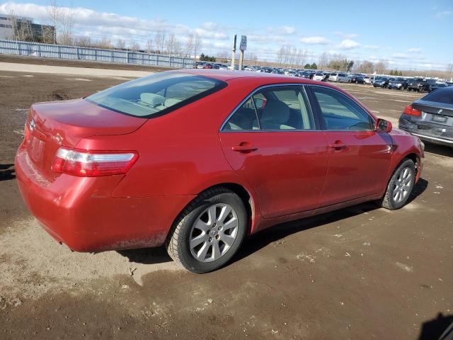 4T1BE46K27U053520 - 2007 TOYOTA CAMRY CE RED photo 3