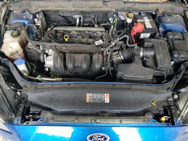 3FA6P0H72HR103526 - 2017 FORD FUSION SE BLUE photo 11