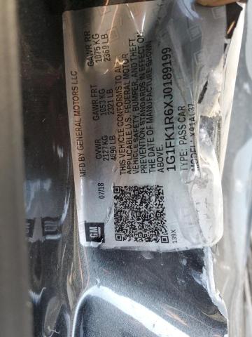 1G1FK1R6XJ0189199 - 2018 CHEVROLET CAMARO ZL1 GRAY photo 12