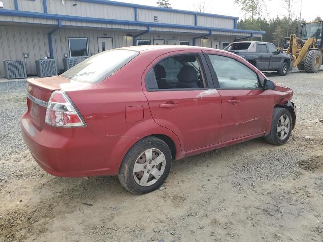 KL1TD5DE3BB133273 - 2011 CHEVROLET AVEO LS أحمر صورة 3