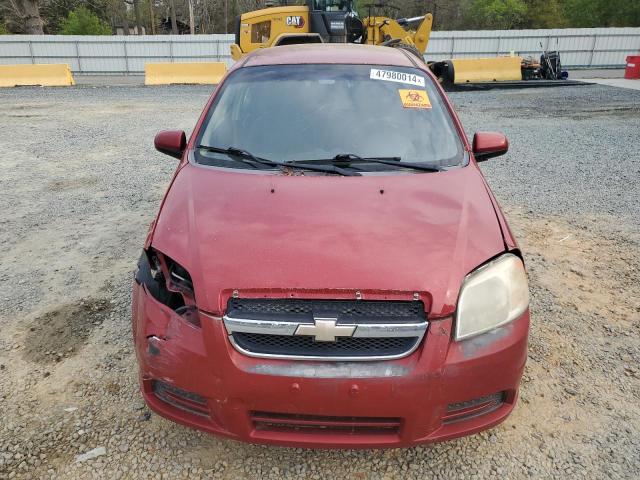 KL1TD5DE3BB133273 - 2011 CHEVROLET AVEO LS أحمر صورة 5
