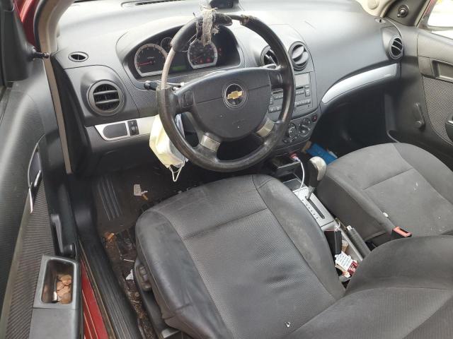 KL1TD5DE3BB133273 - 2011 CHEVROLET AVEO LS أحمر صورة 8
