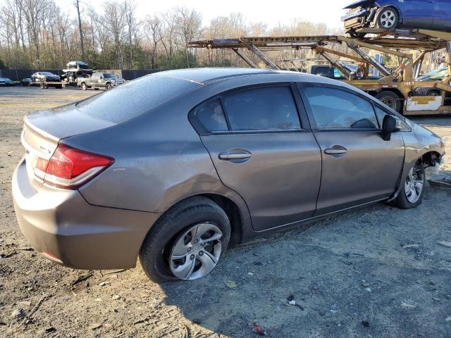 2HGFB2F57DH598867 - 2013 HONDA CIVIC LX TAN photo 3