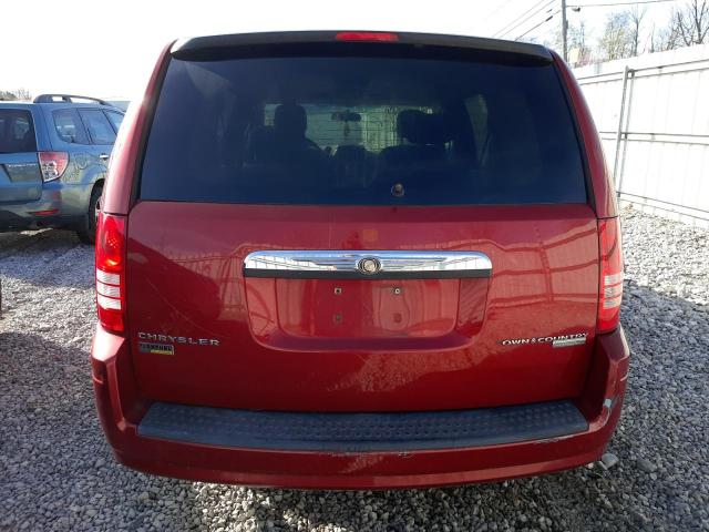 2A8HR44E19R547294 - 2009 CHRYSLER TOWN & COU LX RED photo 6