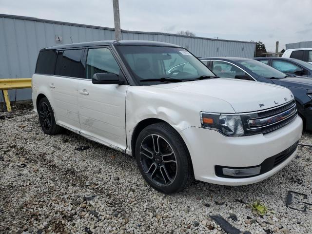 2FMGK5C88EBD26718 - 2014 FORD FLEX SEL WHITE photo 4